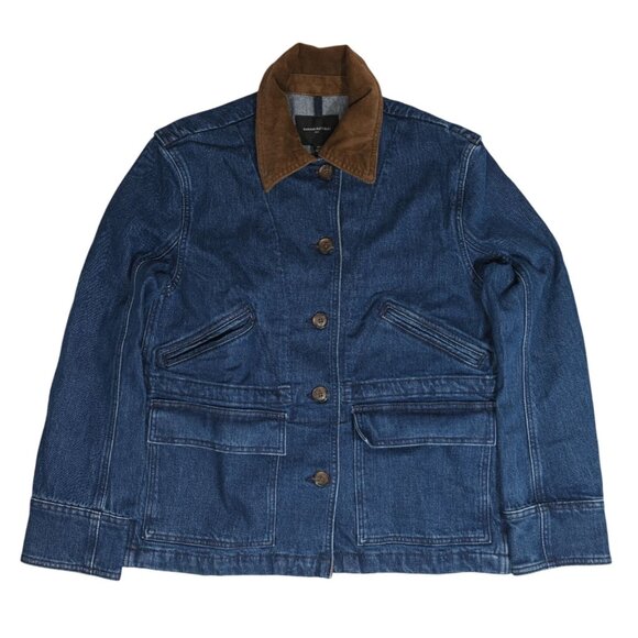 Banana Republic Factory Jackets & Blazers - Banana Republic Factory Denim Barn Jacket in Dark Wash